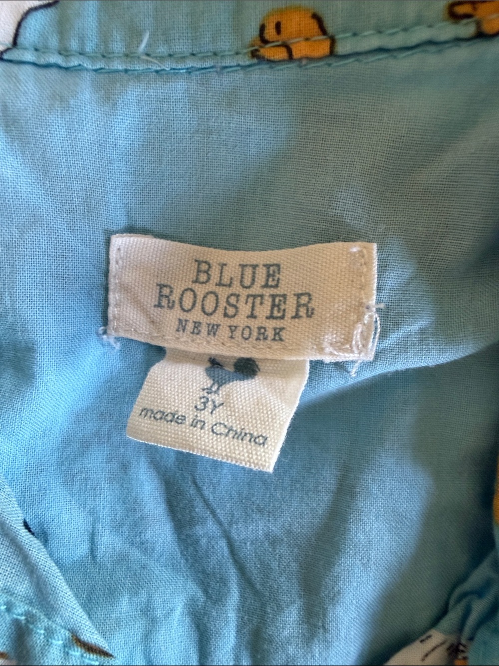 Blue Rooster Collection Light Blue Puppy Pattern Button-Down Shirt - Picture 2 of 4